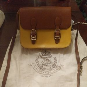 Lauren Ralph Lauren yellow and brown bag